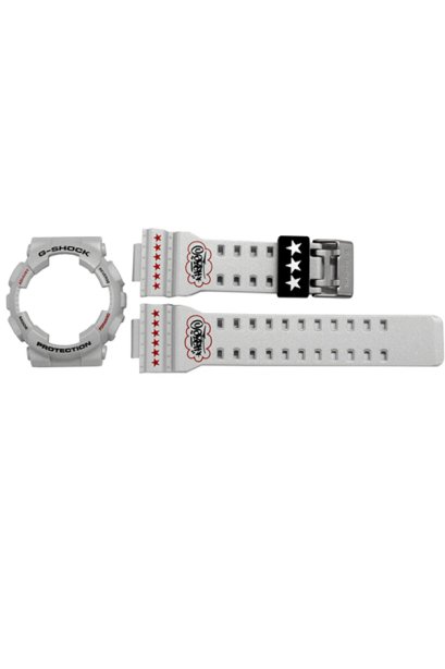 Casio G-Shock กรอบและสาย รุ่น GA-110EH-8A x ERIC HAZE (สีเงิน)